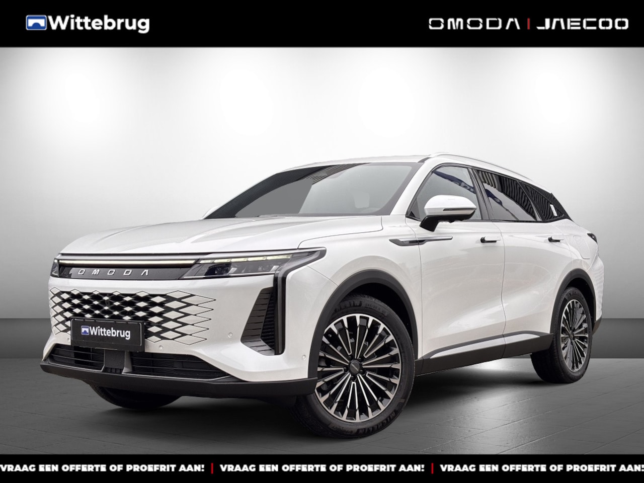 Omoda 9 - SHS Premium Plug-In Hybride Automaat met 1100 km Range, Lederen bekleding, Elektrsiche sto - AutoWereld.nl