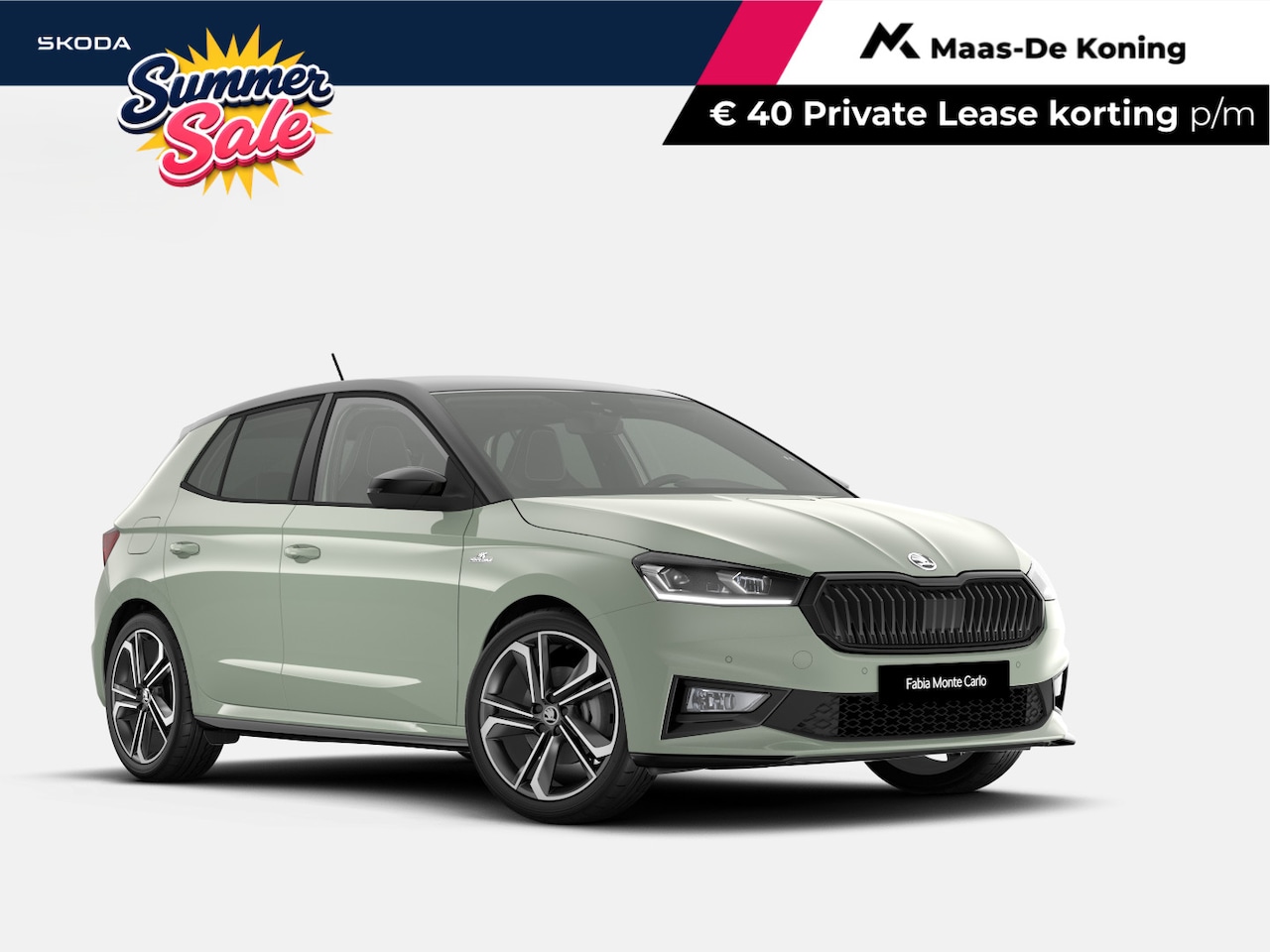 Skoda Fabia - Monte Carlo 1.0 TSI 85 kW / 115 PK DSG | Licht en Zicht Plus | 18' Libra velgen | 1000,- i - AutoWereld.nl