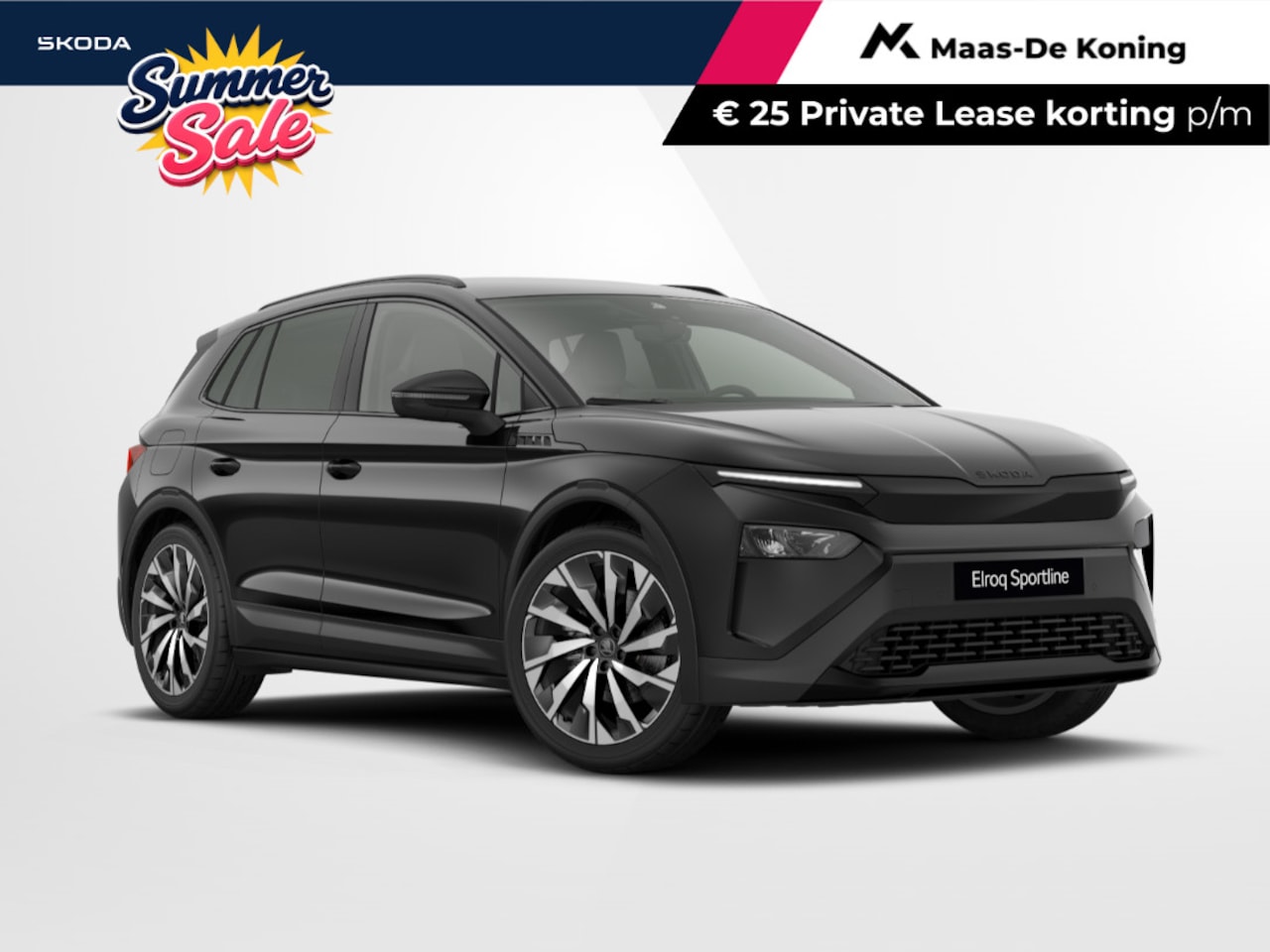 Skoda Elroq - Sportline Elektromotor 210 kW / 286 PK SUV 21'' velgen | trekhaak wegklapbaar | 3.000,- in - AutoWereld.nl