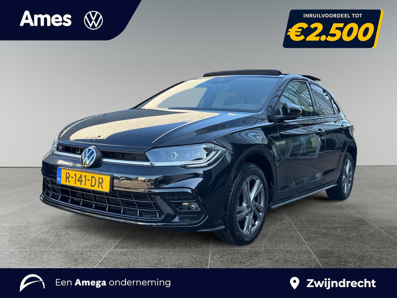 Volkswagen Polo - 1.0 95pk TSI R-Line Business Navigatie 'Discover Media' | Parkeersensoren vóór en achter | - AutoWereld.nl