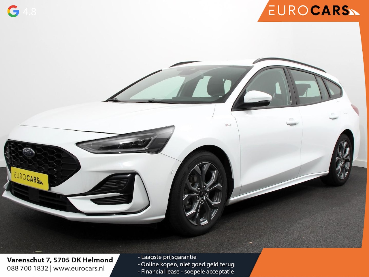 Ford Focus Wagon - 1.0 EcoBoost Hybrid ST Line Navigatie Climate Control Led Dab Camera Parkeer sensoren Crui - AutoWereld.nl