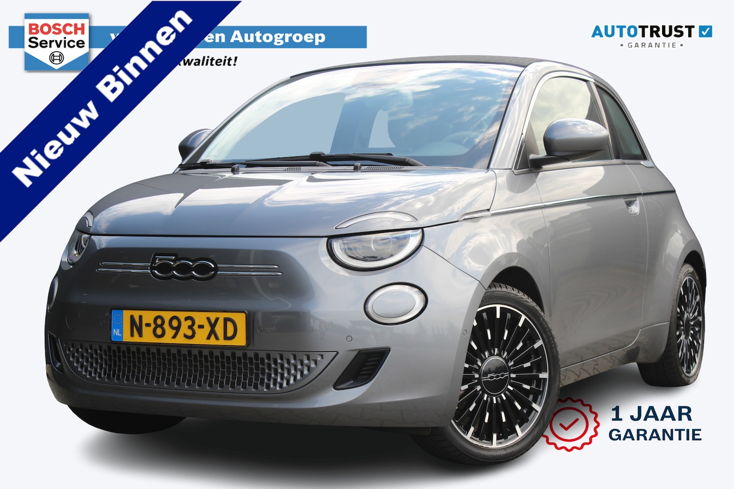 Fiat 500 C - La Prima 42 kWh | Incl. 12 maanden garantie | Stoelverwarming | Adaptieve Cruise | Apple C - AutoWereld.nl