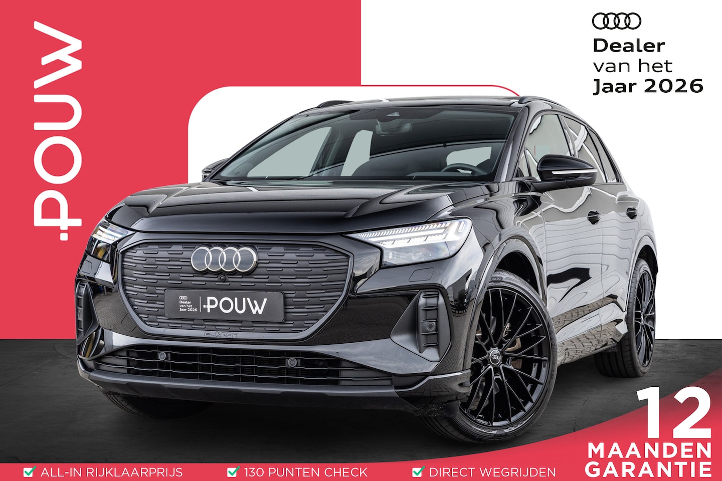 Audi Q4 e-tron - 45 286pk quattro Advanced edition 82 kWh | Panoramadak | 21" Velgen | Adaptive Cruise Cont - AutoWereld.nl