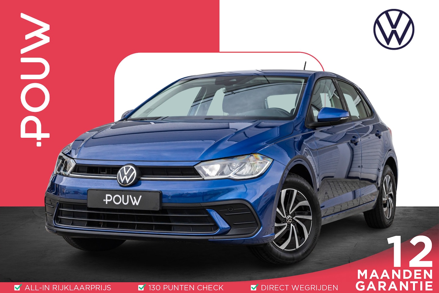 Volkswagen Polo - 1.0 TSI 95pk Life Business | Navigatie | App Connect | Stoelverwarming | Clima | Parkeerse - AutoWereld.nl