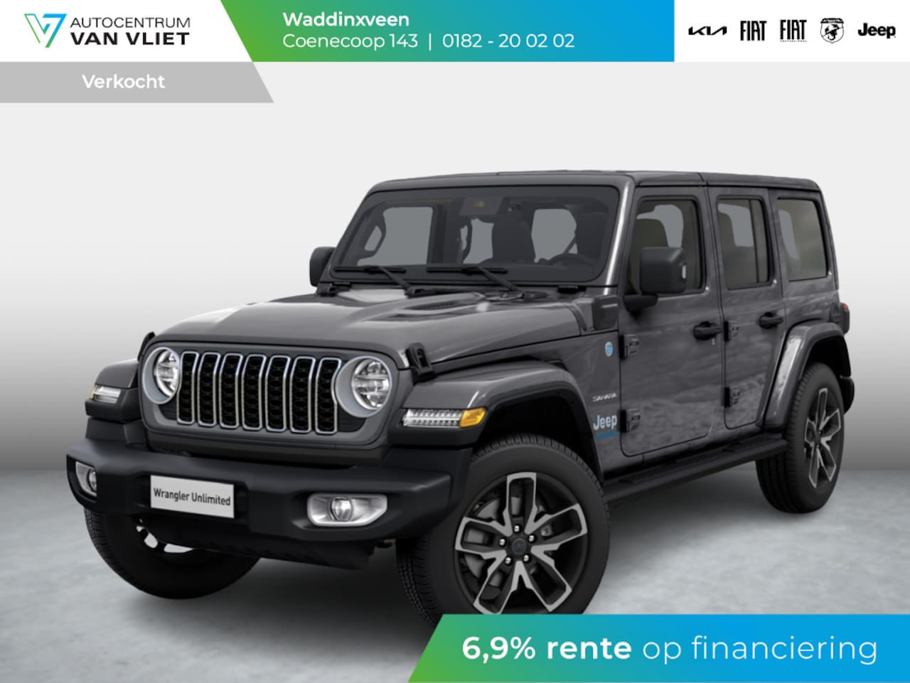 Jeep Wrangler Unlimited - 4xe 380 Sahara | MY25 | 22" Brute velgen | Geel kenteken ! - AutoWereld.nl
