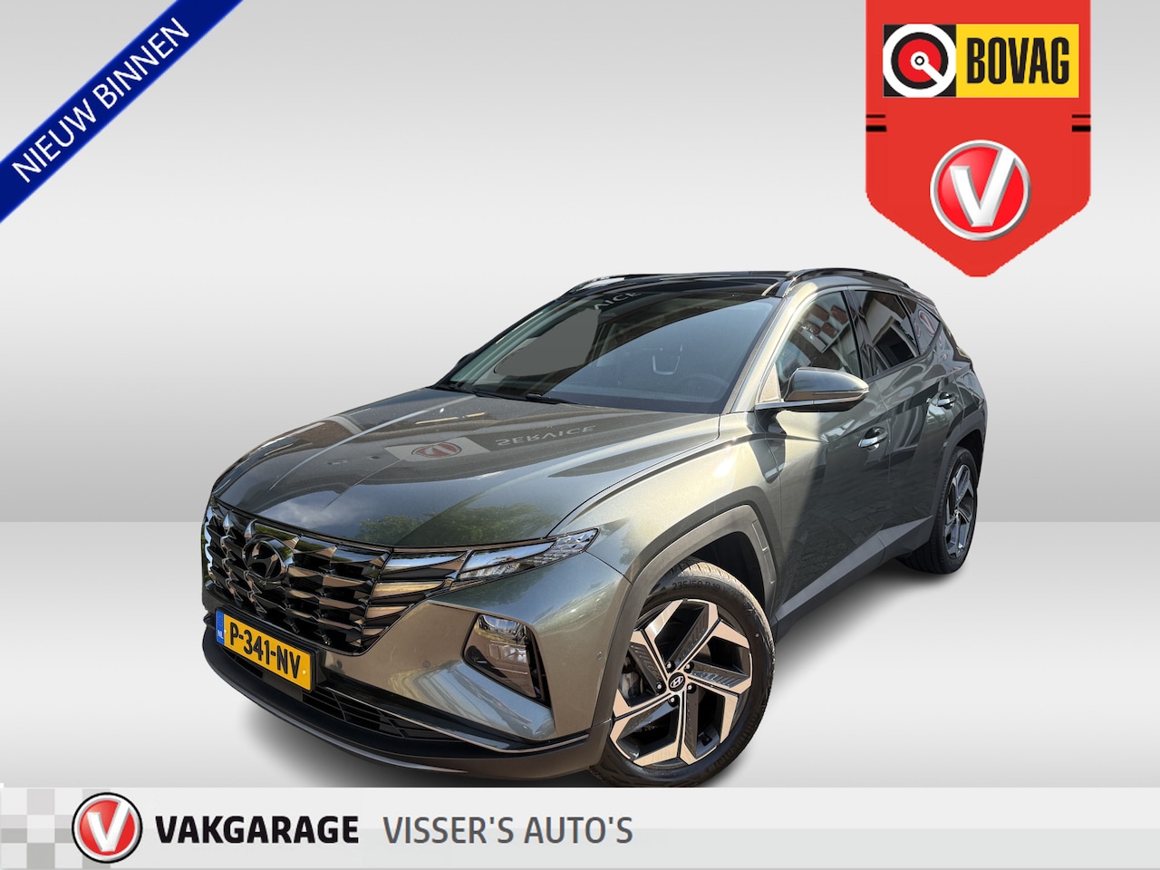 Hyundai Tucson - 1.6 T-GDI HEV Premium Sky | Apple Carplay/Android Auto | stoel verwarming / koeling | - AutoWereld.nl