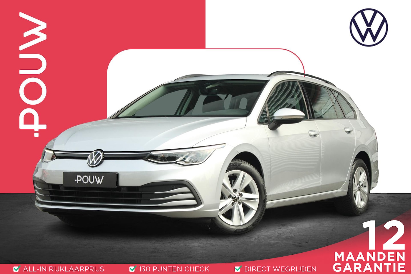 Volkswagen Golf Variant - 1.0 eTSI 110pk DSG Life | CarPlay & Android Auto | Allseason Banden | Navigatie - AutoWereld.nl