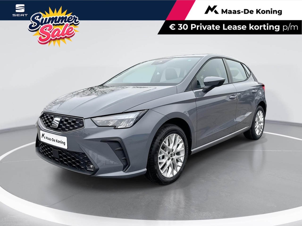 SEAT Ibiza - Style 1.0 EcoTSI 70 kW / 95 PK Hatchback 5 deurs 5 | Graphite Grey | 3000,- inruilpremie - AutoWereld.nl