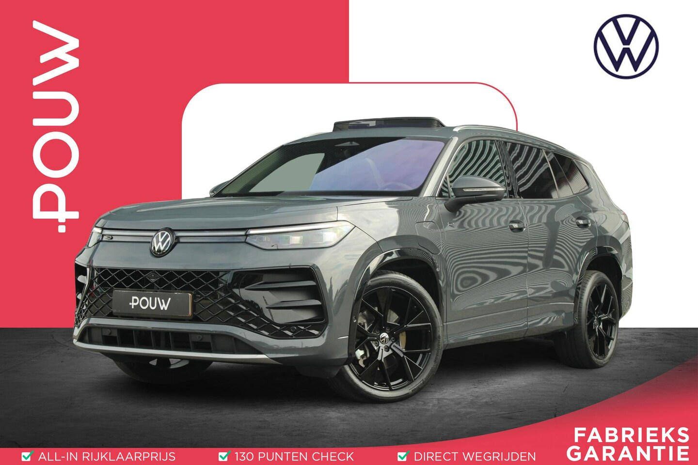 Volkswagen Tayron - 1.5 eHybrid 272pk DSG R-Line Edition | Trekhaak | Panoramadak | Dodehoek Assist | Stoel-/A - AutoWereld.nl