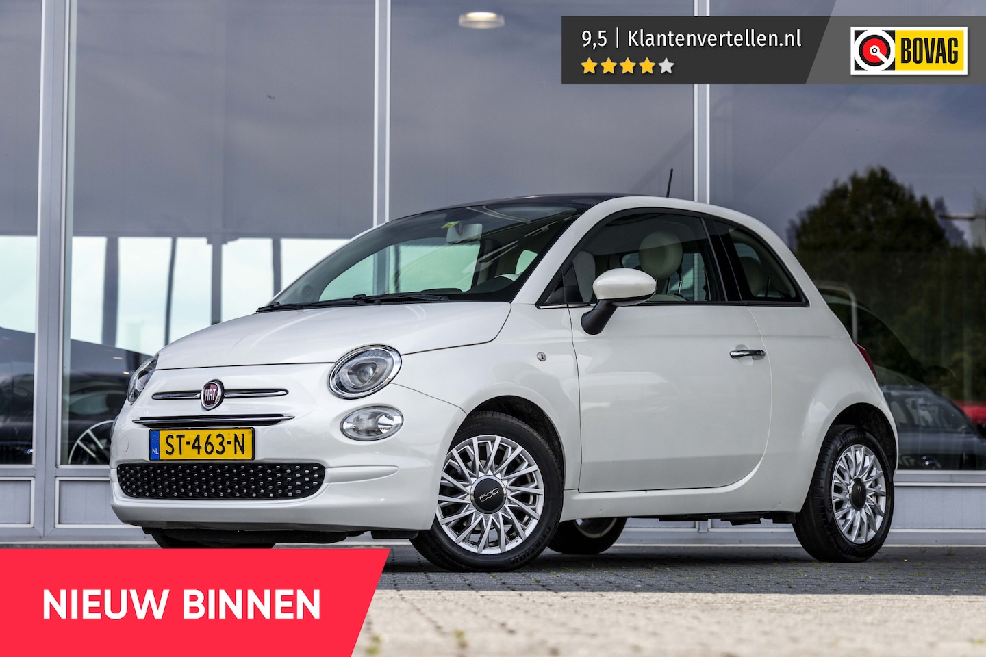 Fiat 500 - 0.9 TwinAir Turbo Lounge | Carplay | NL Auto - AutoWereld.nl