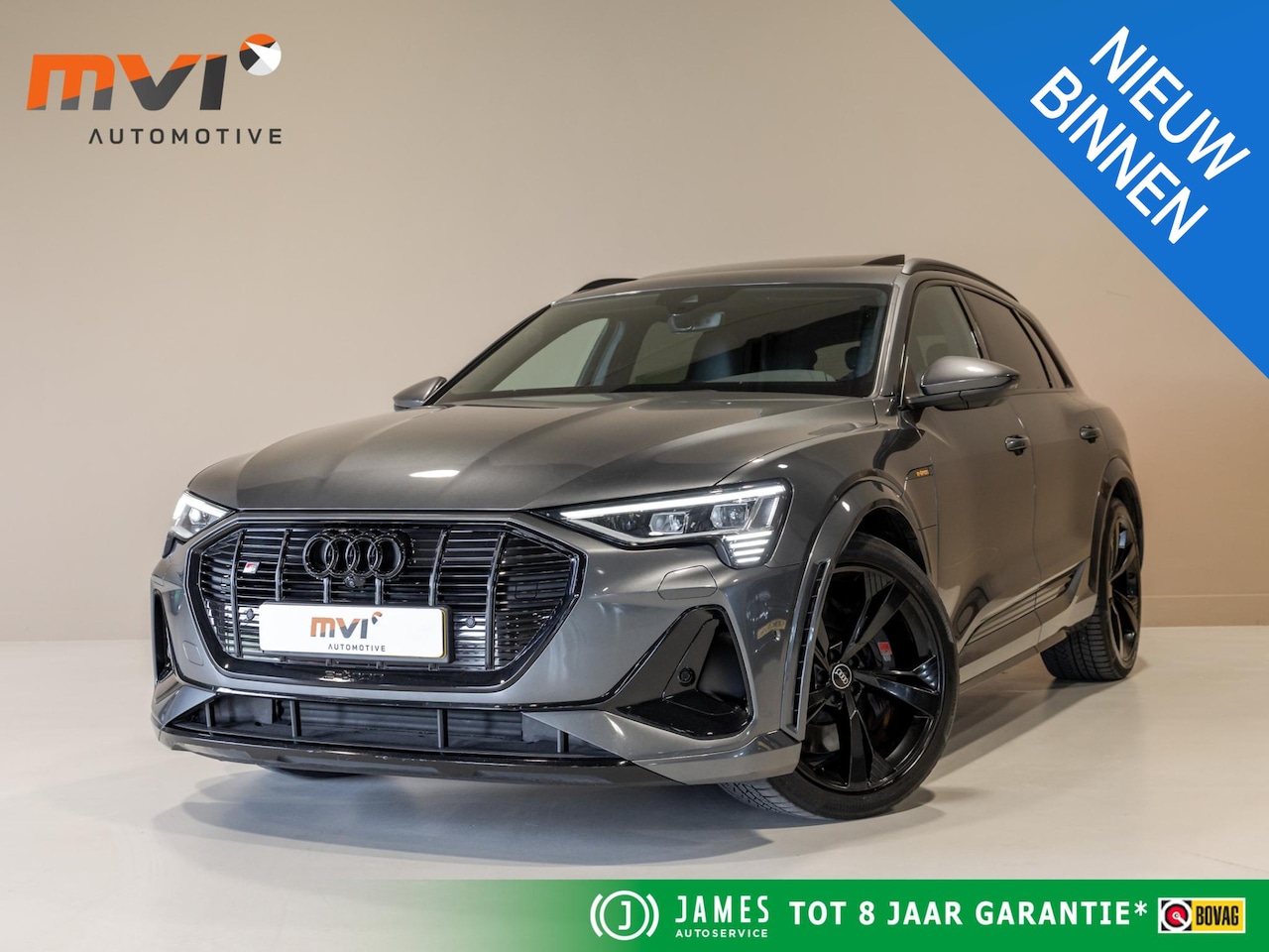 Audi e-tron - S quattro 95 kWh SOH 89% / 503pk / NAP / Panorama dak / Rondomzicht camera / Kuipstoelen / - AutoWereld.nl