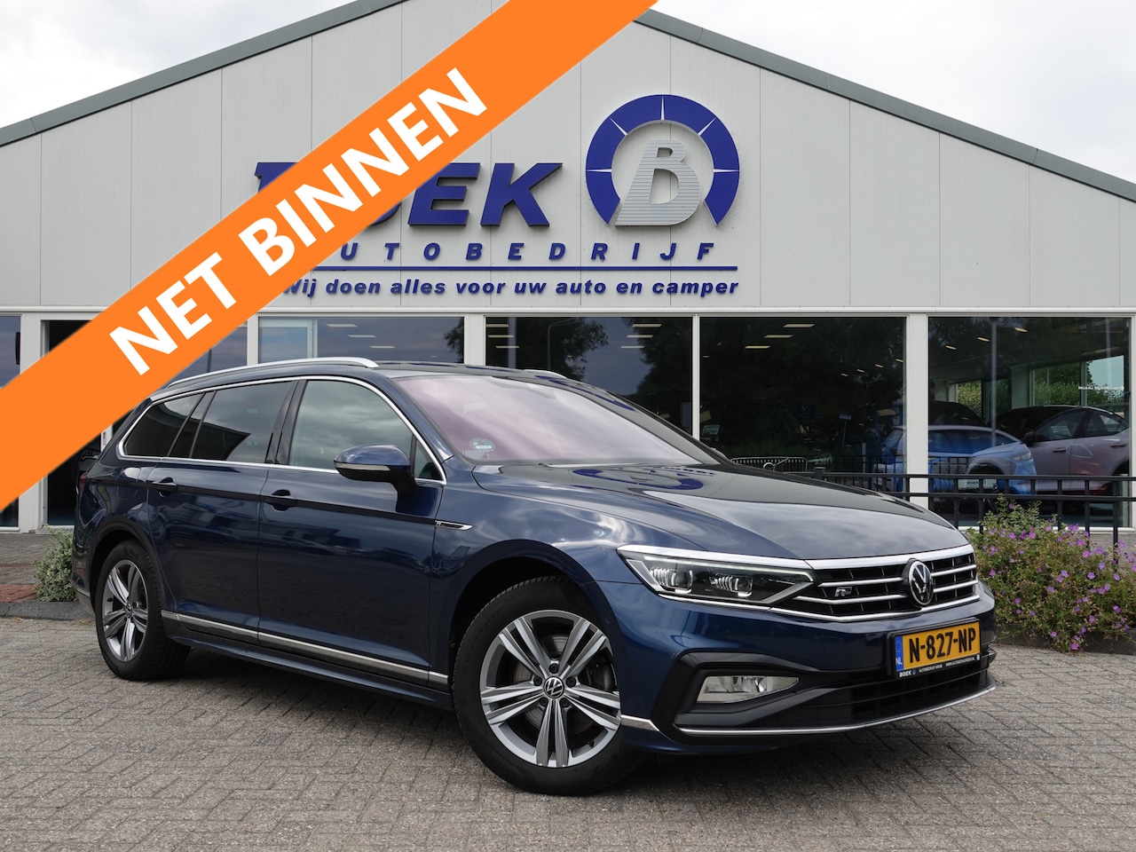 Volkswagen Passat Variant - 2.0 TDI R-Line 150PK DSG LED | H-LEER | VIRTUAL | NAVI - AutoWereld.nl