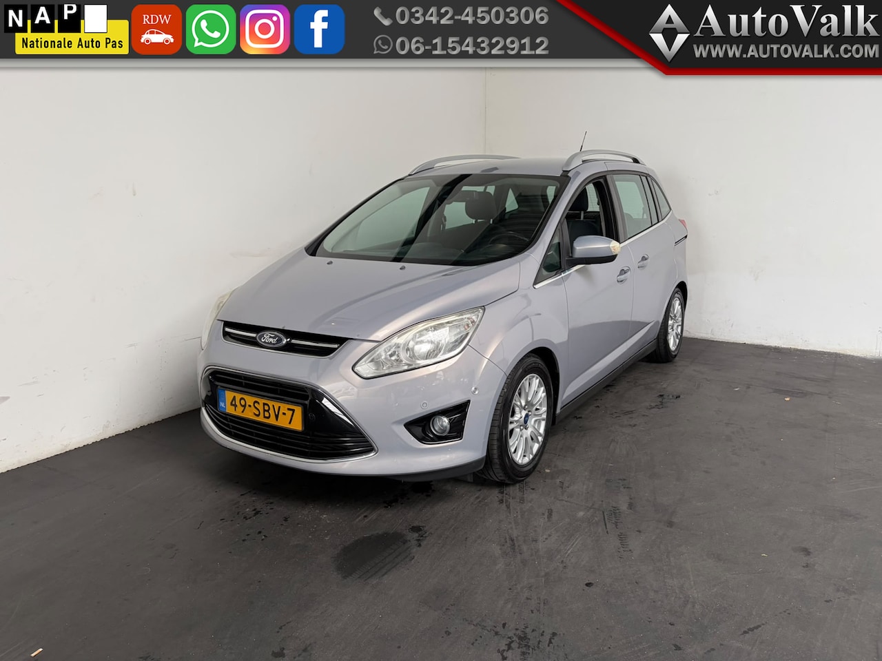 Ford Grand C-Max - 1.6 EcoBoost Titanium. APK 06-2027! - AutoWereld.nl