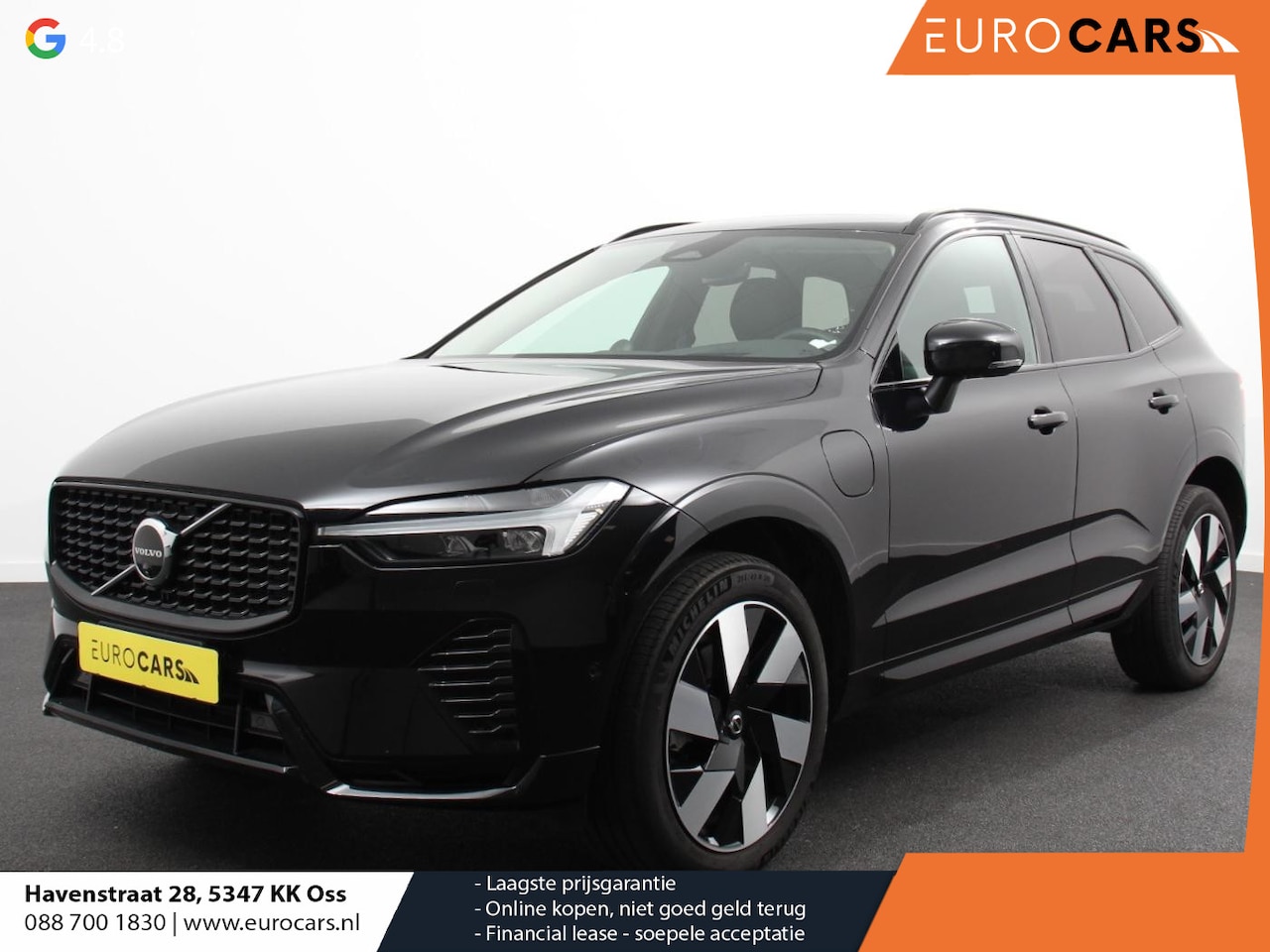 Volvo XC60 - 2.0 T6 Plug-in hybrid AWD Ultimate Dark Luchtvering Electrisch Panorama dak Google Service - AutoWereld.nl