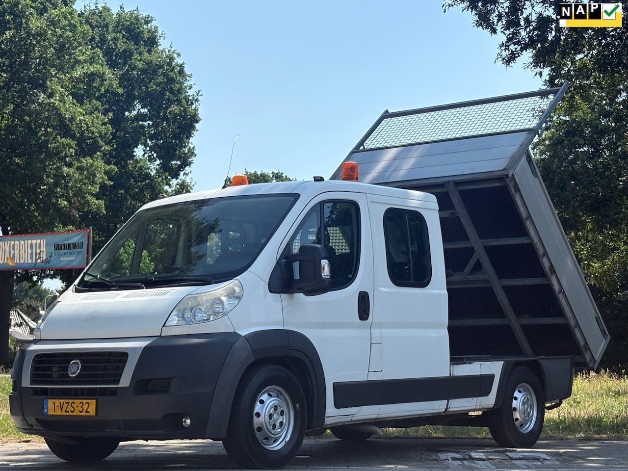 Fiat Ducato - FIAT |Kipper|kieper|CNG|NAP|airco|5 zitplaatsen|bluetooth|parkeersensoren achter|trekhaak| - AutoWereld.nl