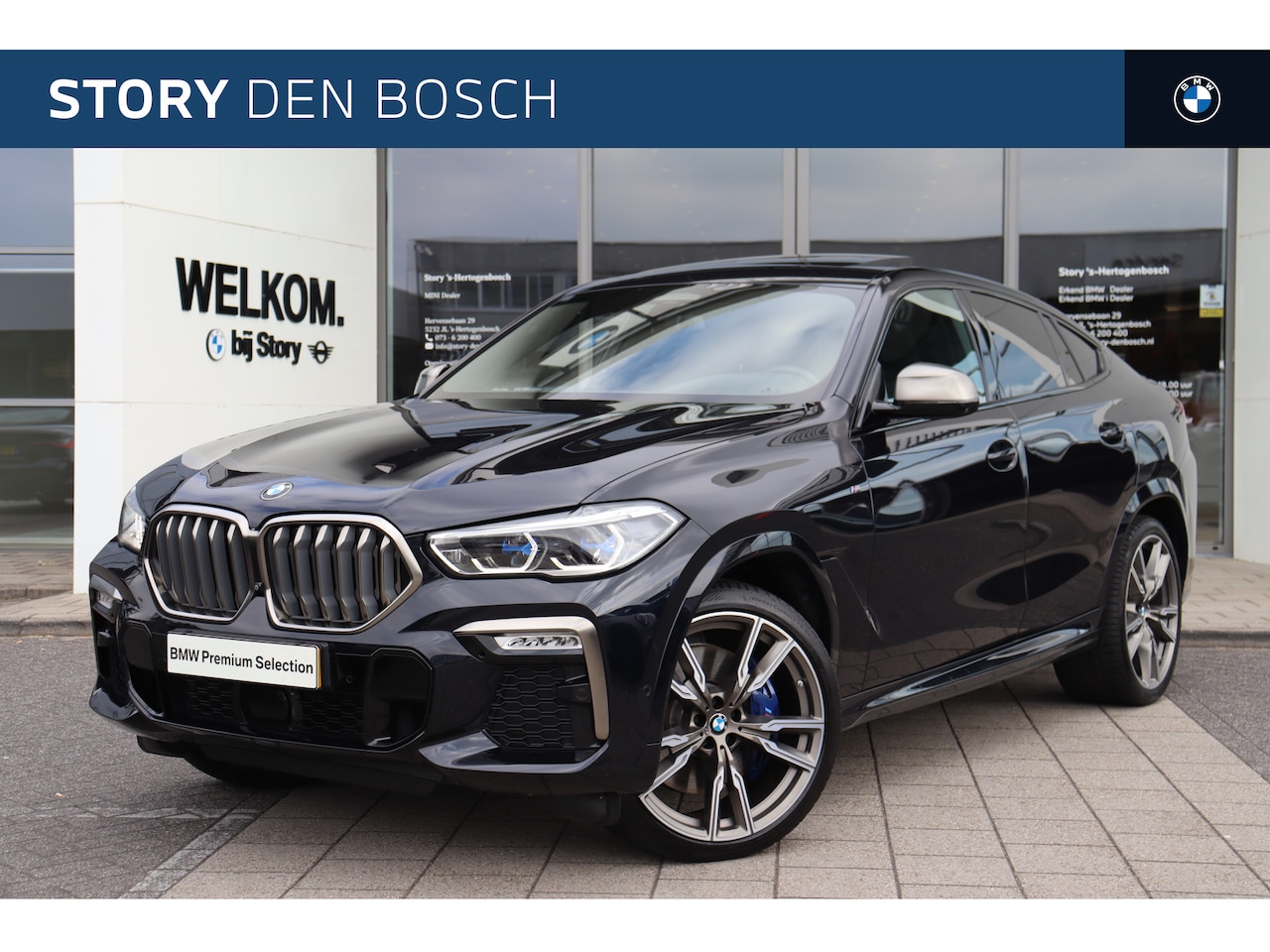 BMW X6 - M50d High Executive Automaat / Panoramadak Sky Lounge / Trekhaak / Laserlicht / Massagefun - AutoWereld.nl
