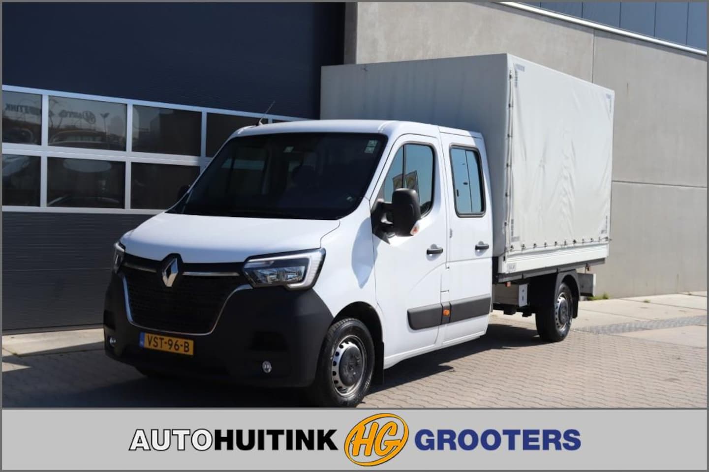 Renault Master - 2.3 DCI145 pk Pick Up Dub Cabine met huifopbouw - AutoWereld.nl