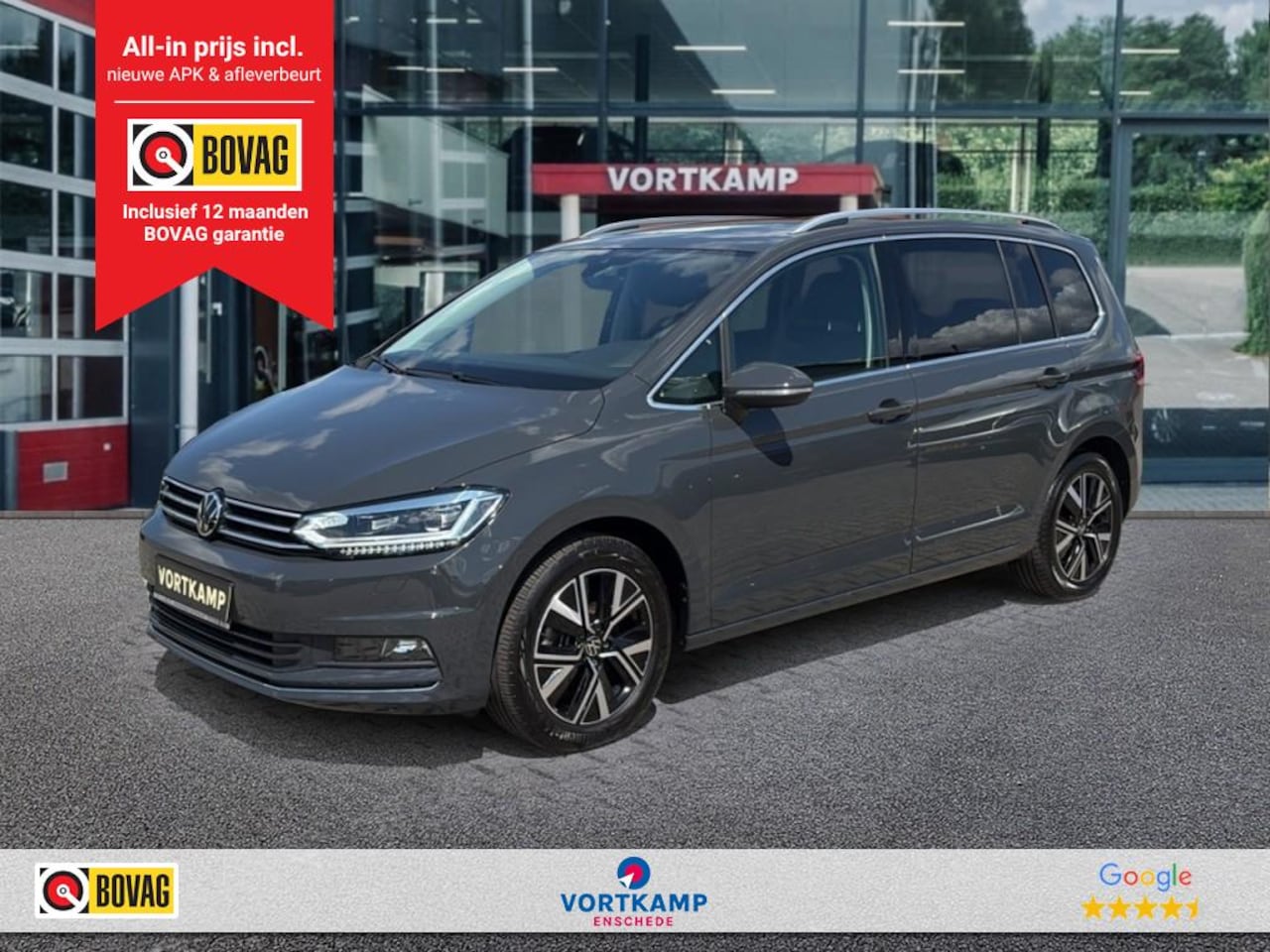 Volkswagen Touran - 1.5 TSI DSG HIGHLINE 7PERS. TREKHAAK/PANO-DAK/CAMERA/ELEK-KLEP/ACC/STOELVERW - AutoWereld.nl