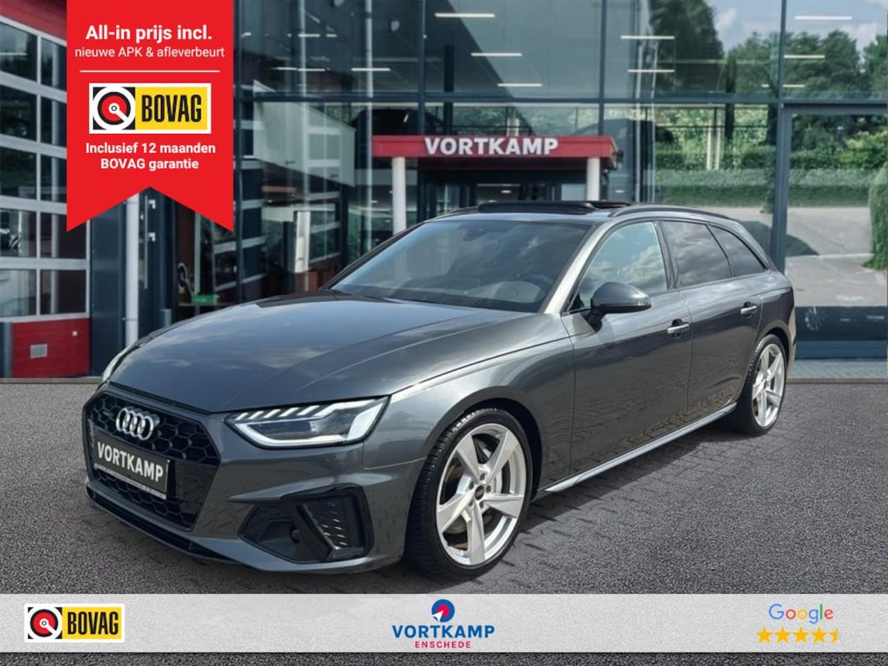 Audi A4 - 50 TDI QUATTRO S-LINE PANO-DAK/CAMERA/NAVI/ACC/STOELVERW/E-KLEP - AutoWereld.nl