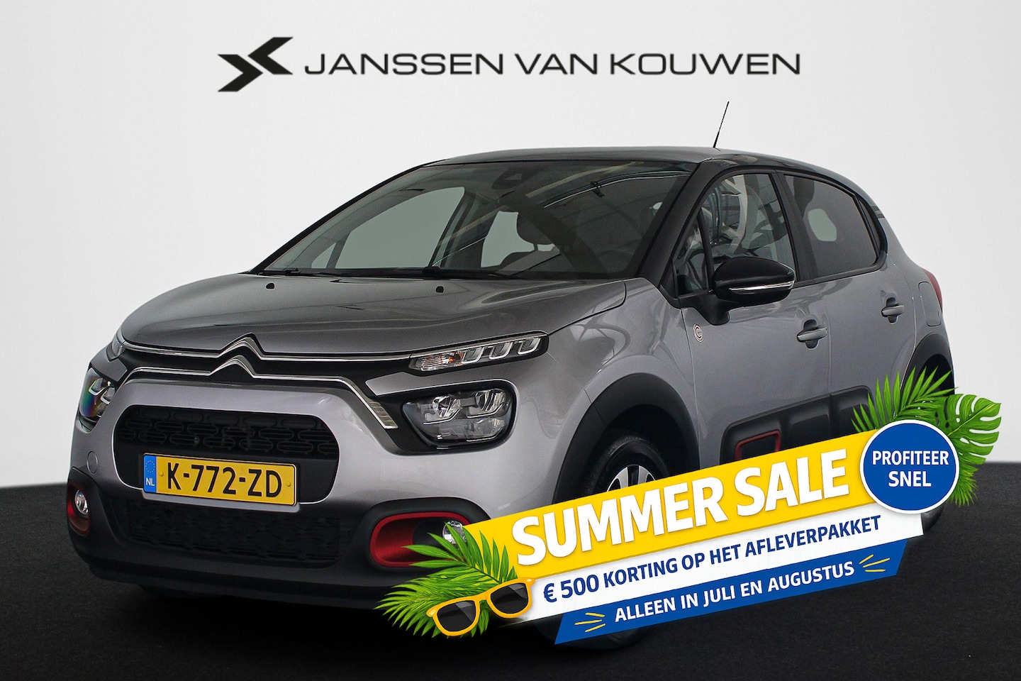 Citroën C3 - 1.2 PureTech C-Series Navigatie Apple CarPlay Lichtmetalen Velgen - AutoWereld.nl