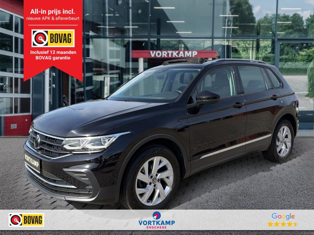 Volkswagen Tiguan - 2.0 TDI DSG 4-MOTION LIFE TREKHAAK/PANO-DAK/CAMERA/ACC/LED/STOEL+STUURVERW - AutoWereld.nl