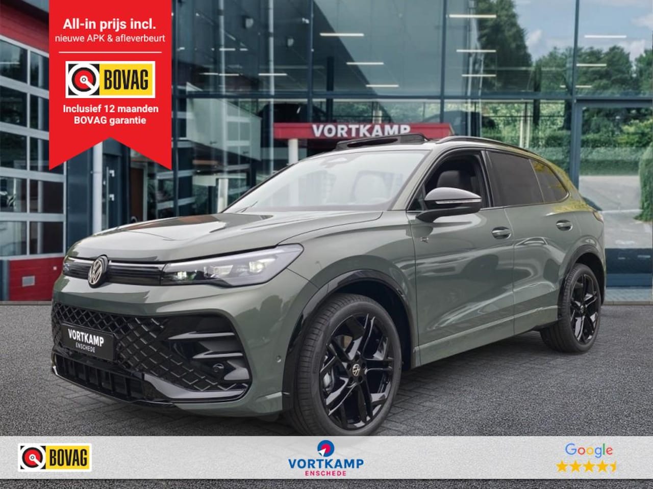 Volkswagen Tiguan - 1.5 eTSI R-LINE TREKHAAK/LEDER/PANO-DAK/CAMERA/ELEK-KLEP/ACC/HUD/MEM/STOELVERW - AutoWereld.nl