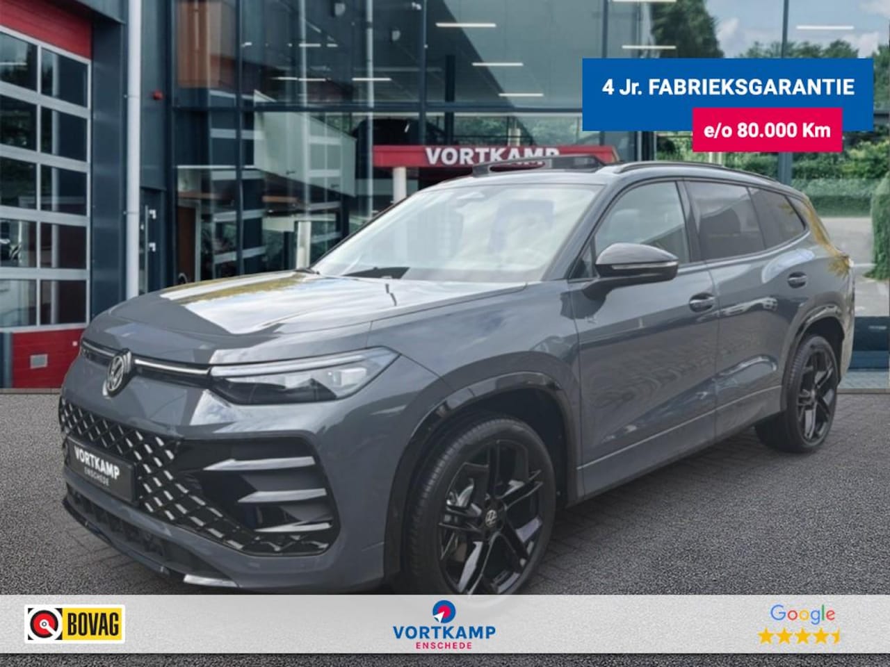 Volkswagen Tayron - 1.5 eTSI R-LINE 7PERS. TREKHAAK/LEDER/CAMERA/PANO-DAK/ELEK-KLEP/ACC/HUD/STOELVERW - AutoWereld.nl