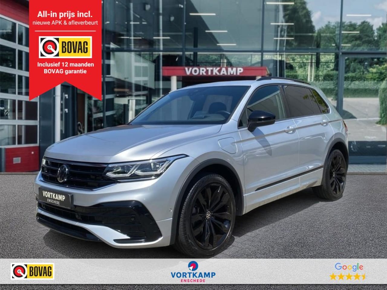 Volkswagen Tiguan - 1.4 TSI DSG eHYBRID R-LINE TREKHAAK/CAMERA/ELEK-KLEP/HUD/ACC/STOEL+STUURVERW - AutoWereld.nl