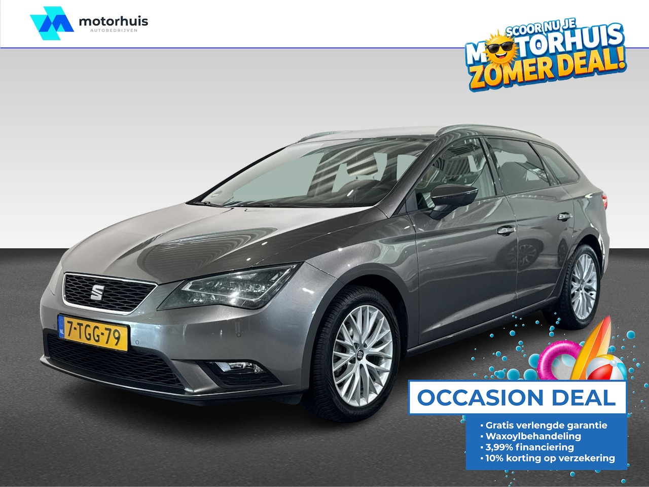 SEAT Leon ST - 1.2 TSI Style First Edition | Achterbank in delen neerklapbaar | Airco (automatisch) | Arm - AutoWereld.nl