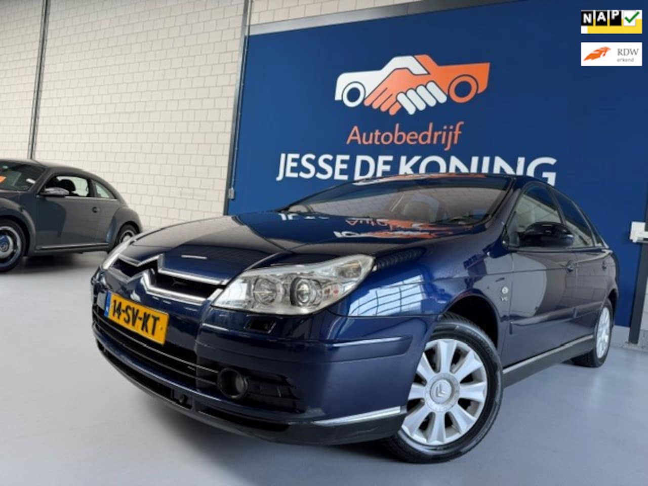 Citroën C5 - 3.0 V6 Exclusive automaat / bj.2006 / kleur: blauw / leder/climate/cruise/ sportvelgen/ AP - AutoWereld.nl