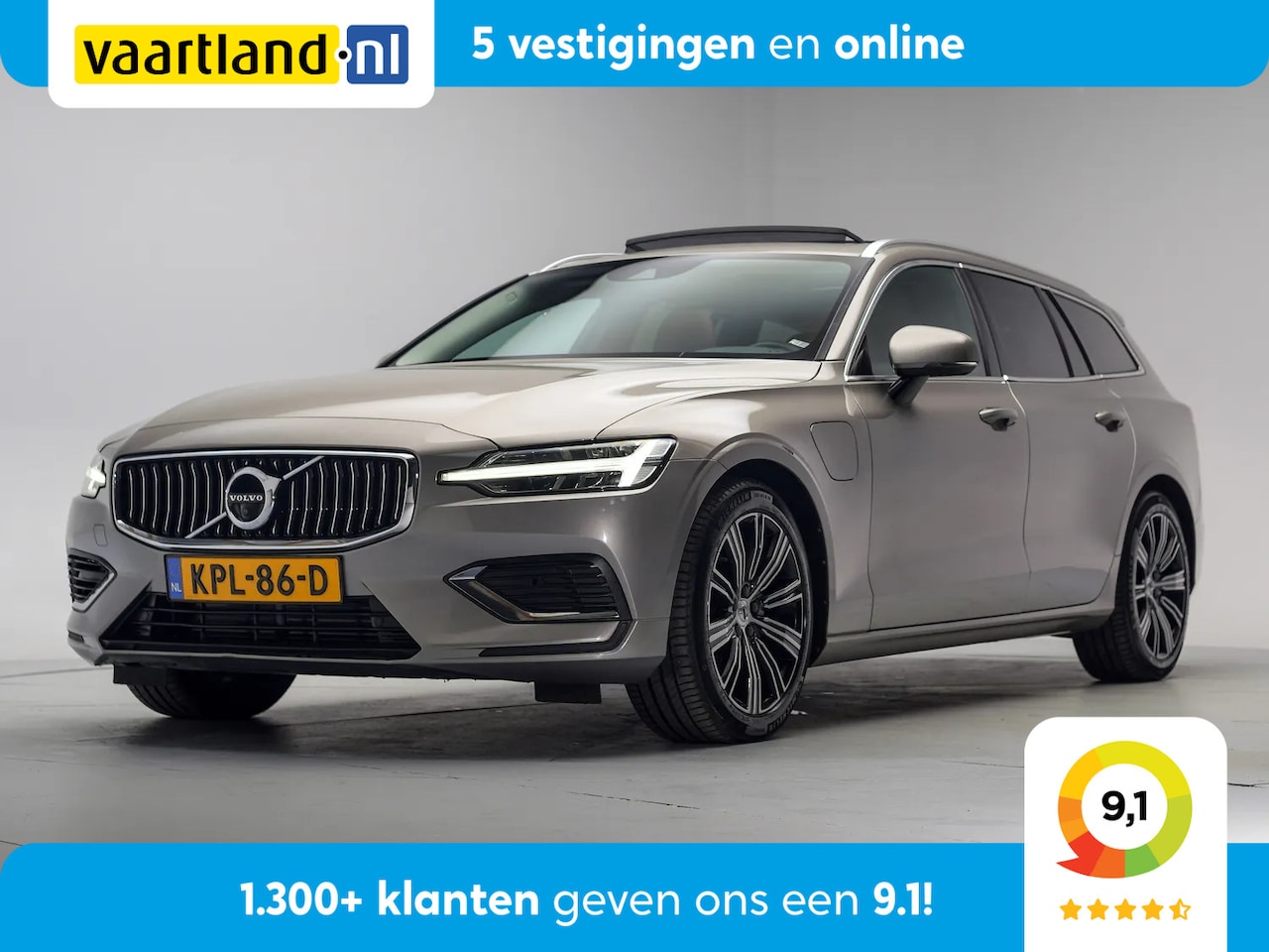 Volvo V60 - 2.0 T8 Recharge 405pk AWD Inscription Aut. [ Panorama Leder Head-up Standkachel ] - AutoWereld.nl
