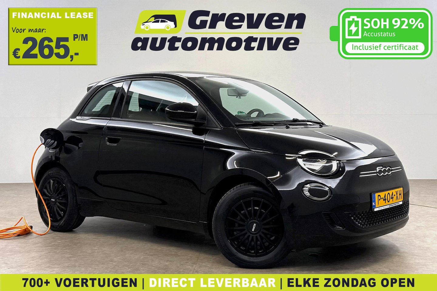 Fiat 500e - Action 24 kWh | Snelladen | SOH 92% | Virtual | Airco | Carplay | NAP - AutoWereld.nl