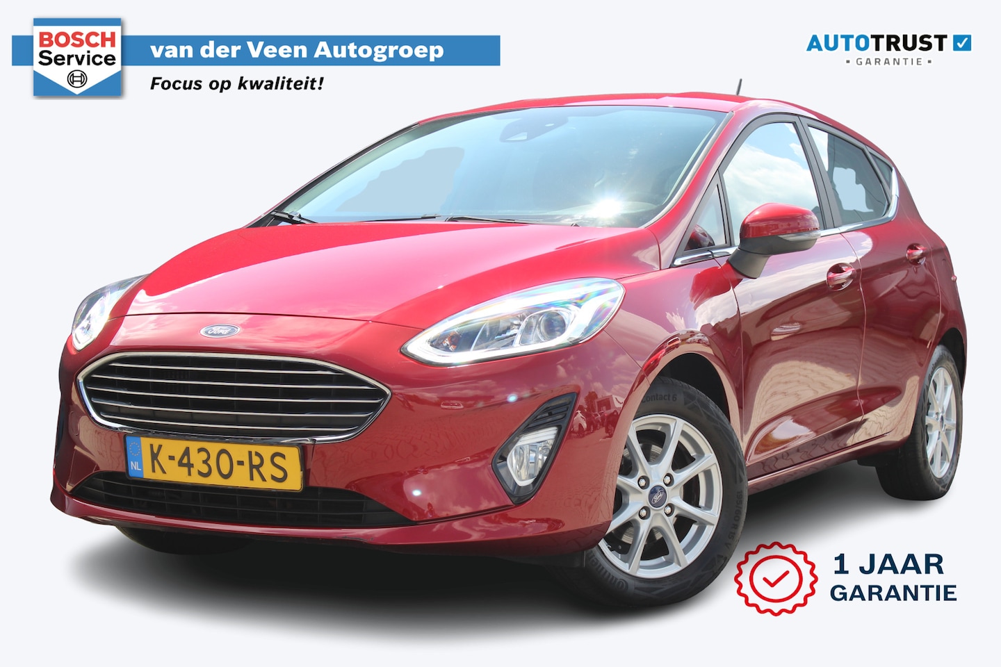Ford Fiesta - 1.0 EcoBoost Titanium | Incl. 12 maanden garantie | Parkeersensoren | Bluetooth | Cruise c - AutoWereld.nl