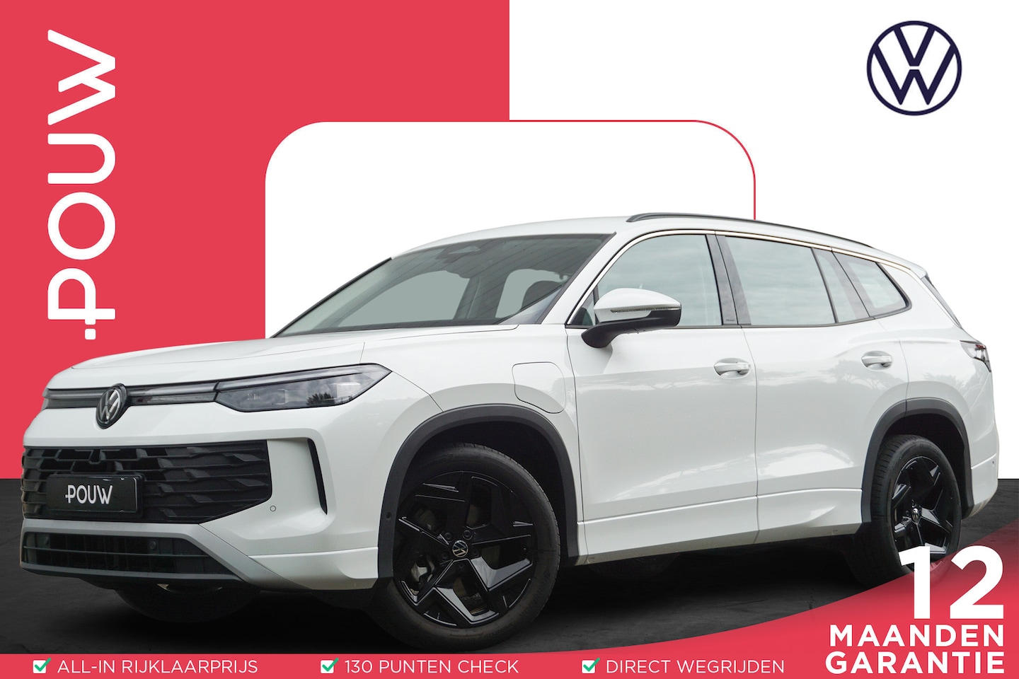 Volkswagen Tayron - 1.5 eHybrid 204pk Life Edition | Trekhaak | Stoelverwarming | Dodehoek Detectie - AutoWereld.nl