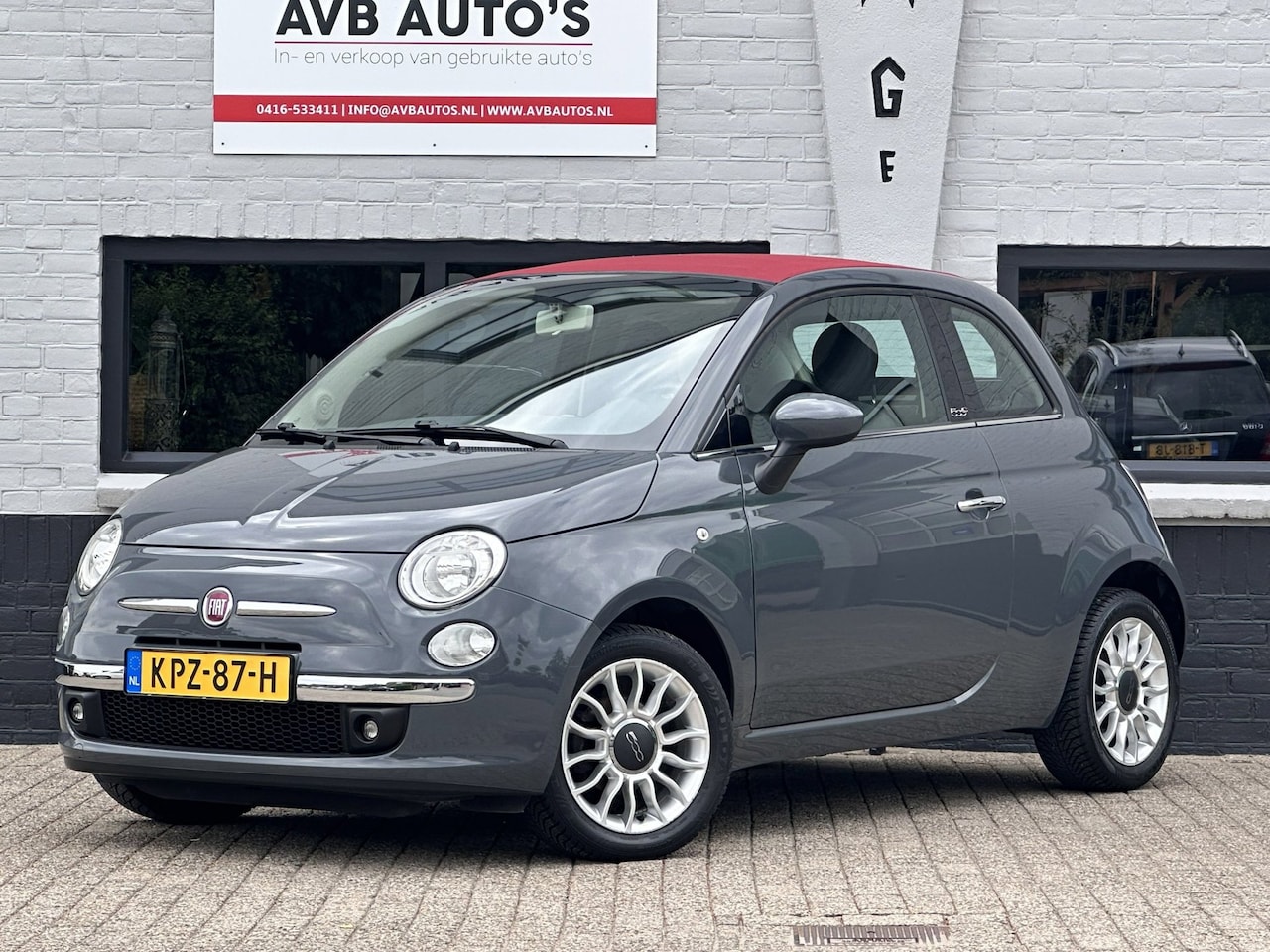 Fiat 500 C - 1.2 Lounge Cabrio Airco PDC Half Leder - AutoWereld.nl