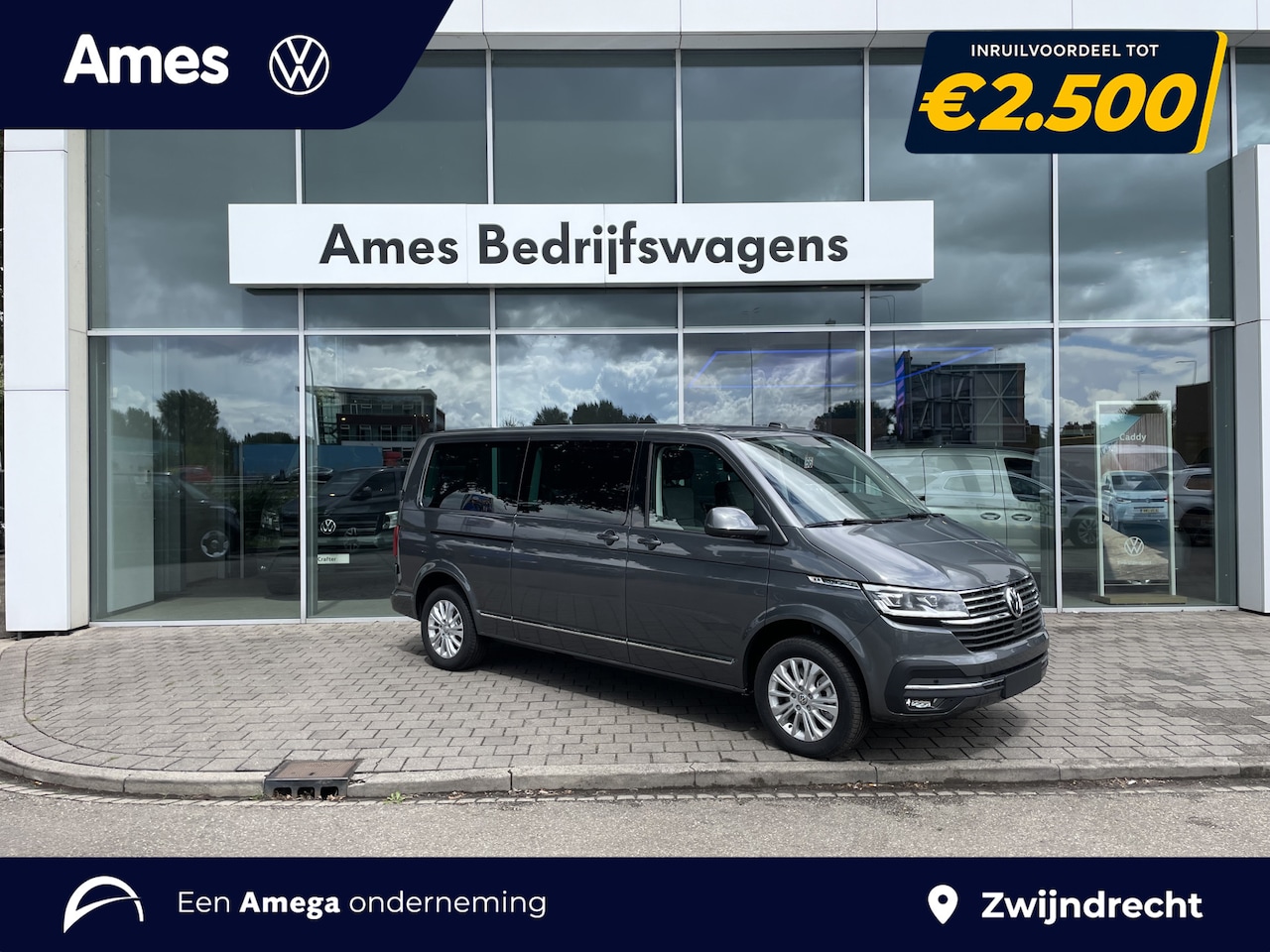 Volkswagen Transporter Caravelle - 2.0 TDI L2H1 32 DC Caravelle Highline | Led | Digital cockpit | Leer | Schuifdeuren elektr - AutoWereld.nl