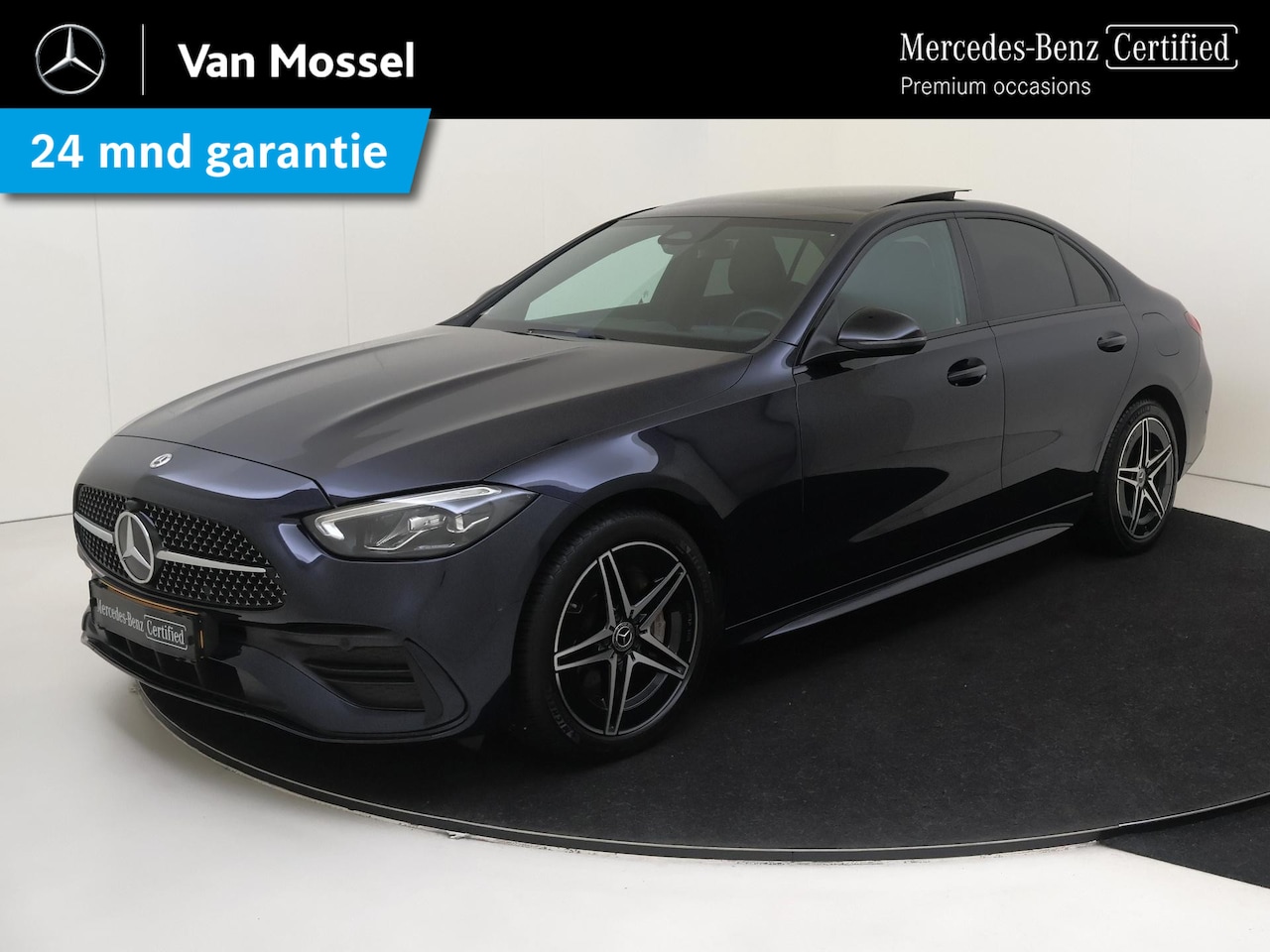 Mercedes-Benz C-klasse - 300 e AMG Line / Achteruitrijcamera / Stoelverwarming / Panaroma-dak / Trekhaak / Sfeerver - AutoWereld.nl