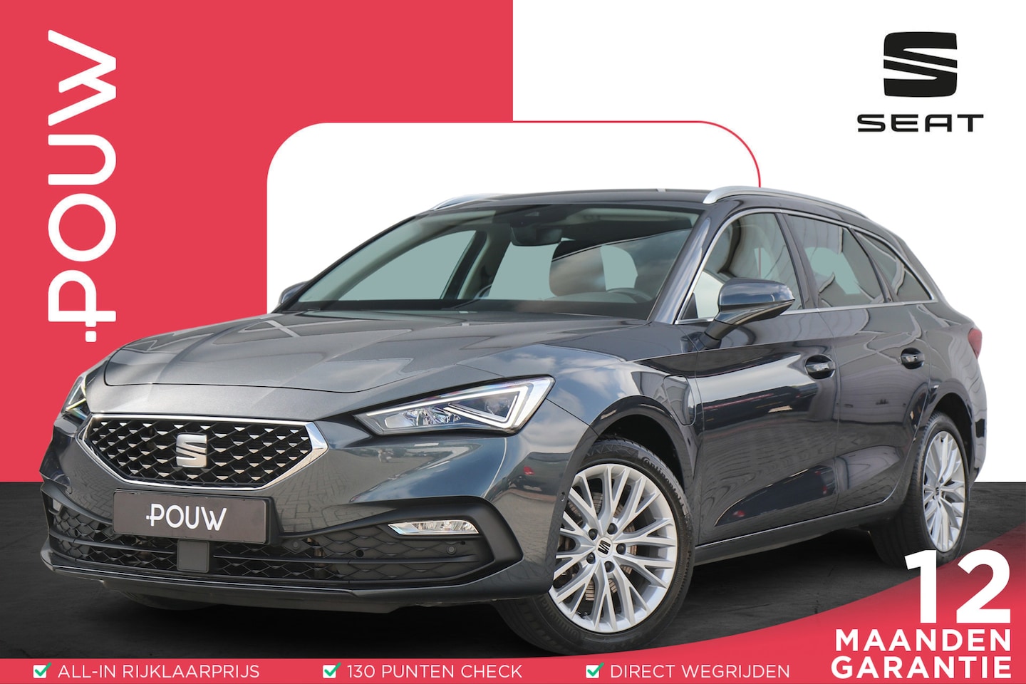 SEAT Leon Sportstourer - 1.4 TSI eHybrid 204pk PHEV Ecellence | SoH 95% | Navigatie | Full Link | Achteruitrijcamer - AutoWereld.nl