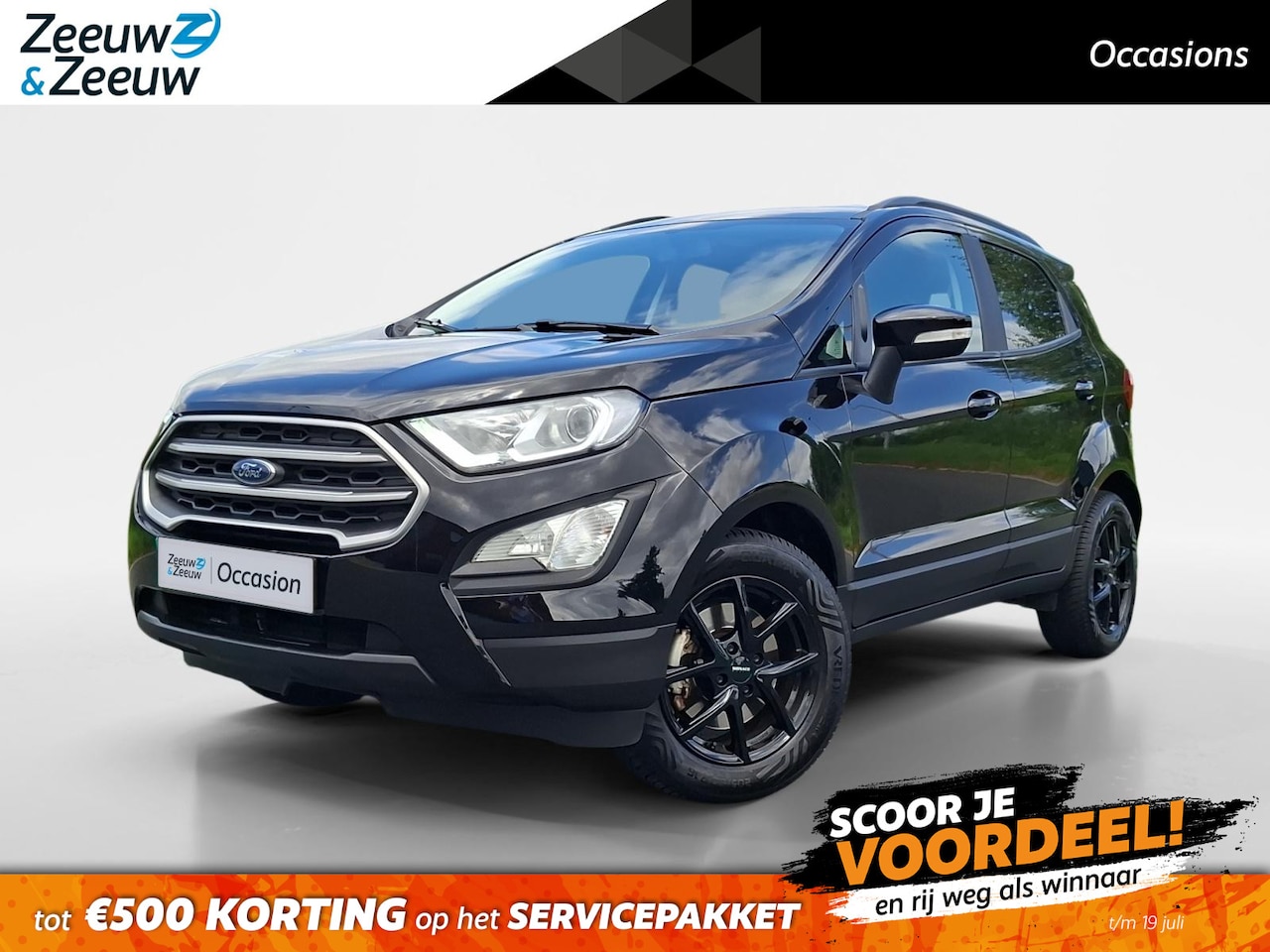 Ford EcoSport - 1.0 EcoBoost Trend Ultimate | NL Auto | Privacy Glass | Navigatie | Zwarte Lichtmetalen ve - AutoWereld.nl