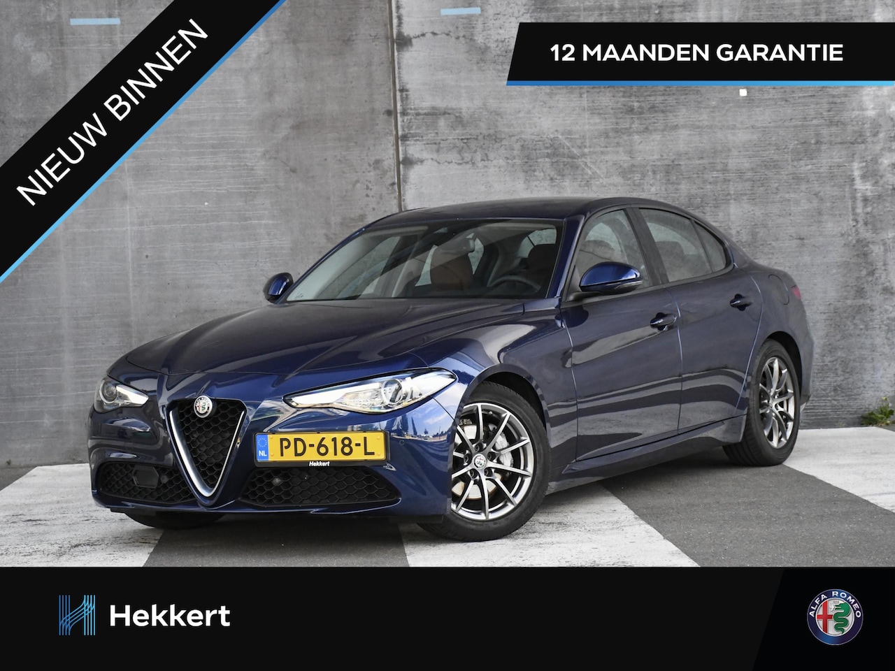 Alfa Romeo Giulia - Super 2.0 Turbo 200pk Automaat CAMERA | DAB | DODE HOEK | 17''LM | HALF COGNAC LEDER | NAV - AutoWereld.nl