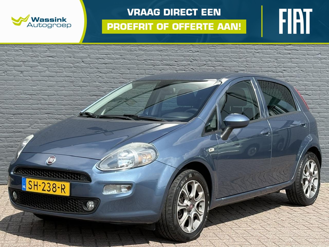 Fiat Punto Evo - 0.9 TwinAir Sempre | Navigatie | Cruise Control | Parkeersensoren achter | Lichtmetalen Ve - AutoWereld.nl