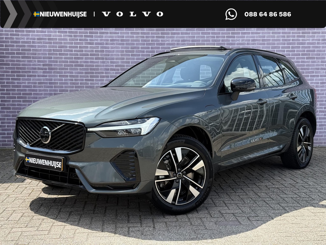 Volvo XC60 - 2.0 T6 Plug-in hybrid AWD Plus Dark | SOH:100% | PHEV | Trekhaak | Panoramadak | Head-up D - AutoWereld.nl