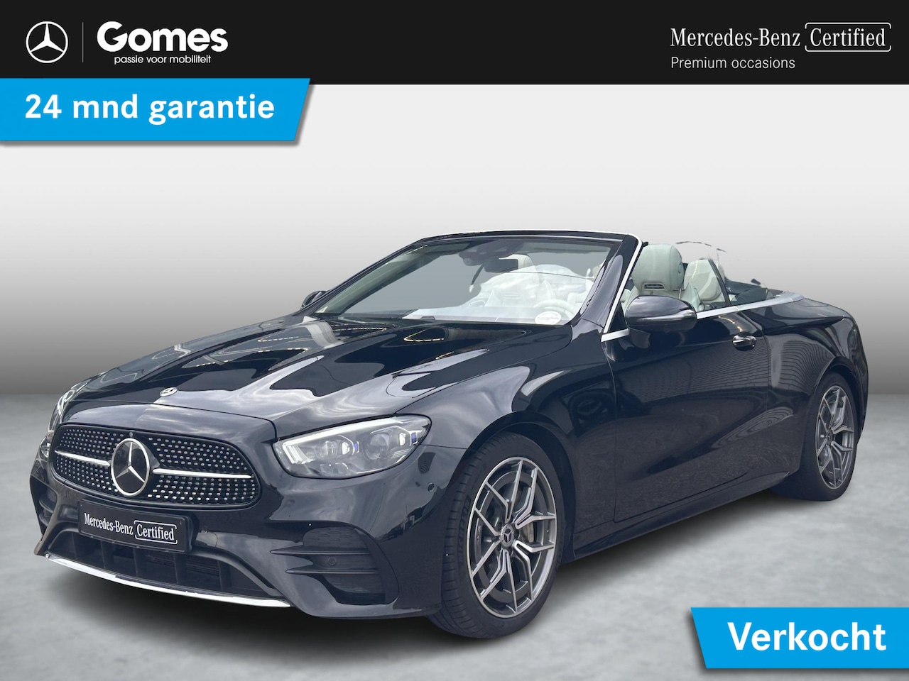 Mercedes-Benz E-klasse Cabrio - 300 AMG Line | Biege leder | RijAssistentie pakket | Nekverwarming | 360 graden camera | S - AutoWereld.nl