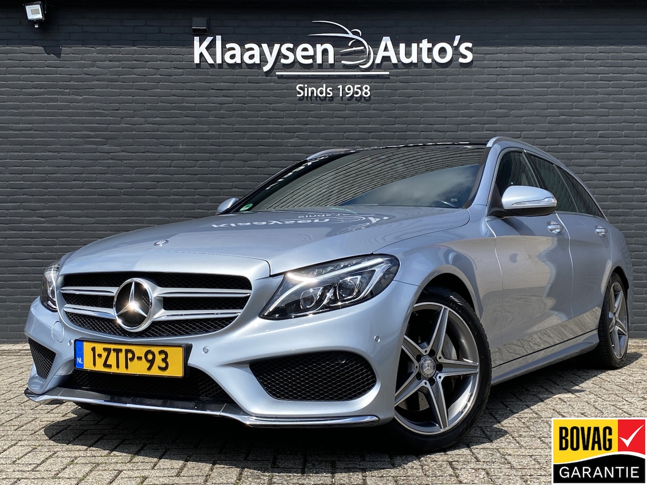 Mercedes-Benz C-klasse Estate - 250 AMG 211 pk AUT. | dealer onderh. | rood leder | panoramadak | burmester audio | trekha - AutoWereld.nl