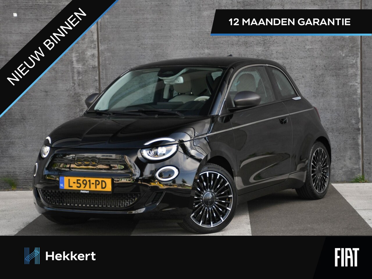 Fiat 500 - La Prima 3+1 42kWh 118pk Automaat LEDER | ADAP. CRUISE | STOELVERWARMING | DAB | NAVI | CA - AutoWereld.nl