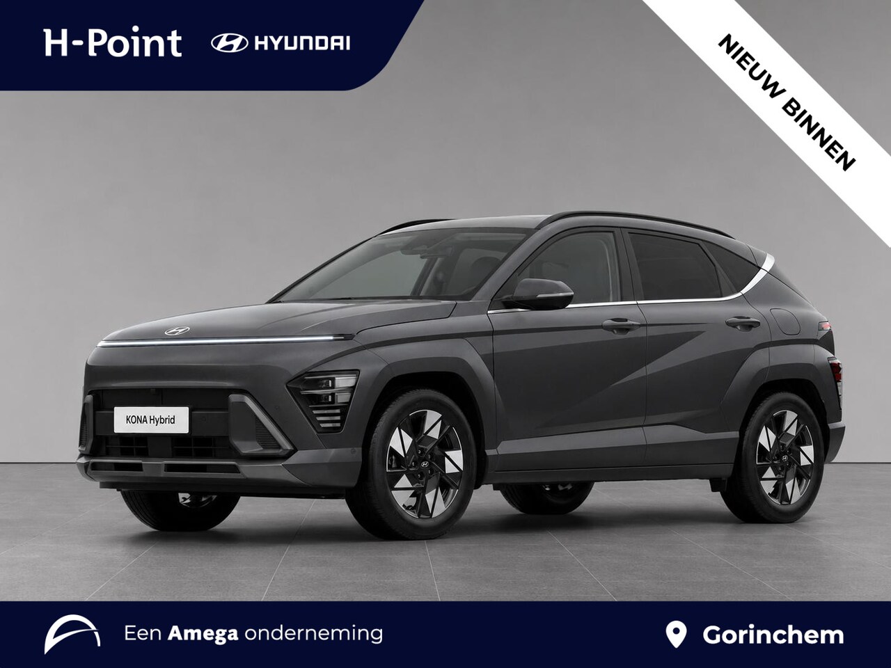Hyundai Kona - 1.6 GDI HEV Premium | LEDER | ADAPTIVE CRUISE | 360° CAMERA | ELEKTR. ACHTERKLEP | BLIND S - AutoWereld.nl