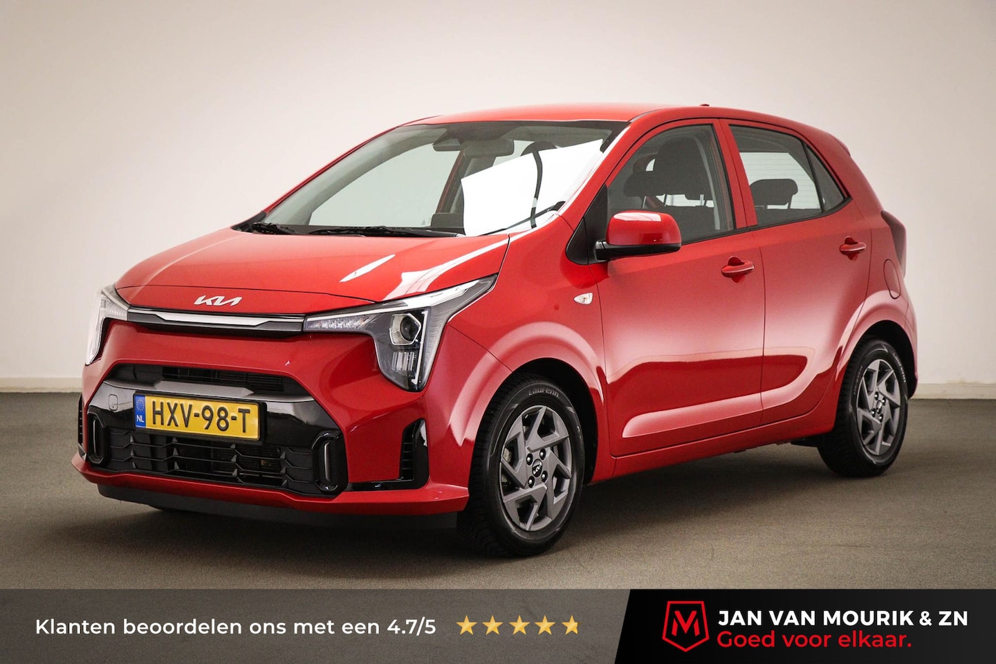 Kia Picanto - 1.0 DPI DynamicPlusLine | SIGNAL RED METALLIC | STUUR / STOEL- VERWAMING | DAB | APPLE | C - AutoWereld.nl