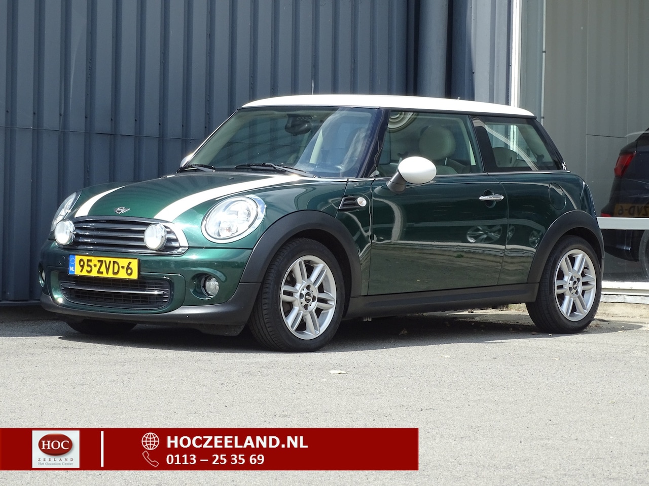 MINI 3-Deurs - 1.6 Cooper Chili British Racing Green | Leder | Bluetooth - AutoWereld.nl