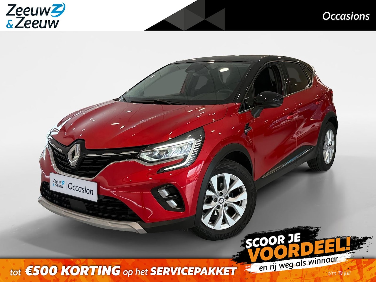 Renault Captur - 1.3 TCe 140PK! Intens *Navi+Camera*Parkeersensoren*Climate*Cruise*Nette Auto! - AutoWereld.nl