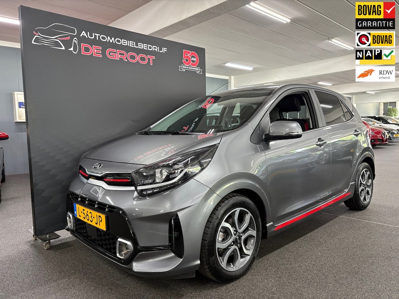 Kia Picanto - 1.0 DPi GT-Line/ NL auto/ Automaat/ Lederen bekleding/ Achteruitrijcamera - AutoWereld.nl